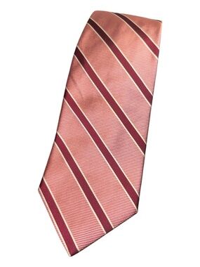 Brooks Brothers 346 Men's Tie Pink Striped 100% Silk USA